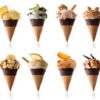 The-Fascinating-World-of-Ice-Cream-featured-200x600w-jpeg-two-rows-of-ice-creams-in-cones-with-a-variety-of-toppings-frosted-fusions