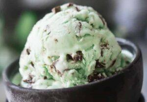 Ice Cream Flavours to make your taste buds tingle! image 1 jpeg mint-choc-chip-in black bowl 715x497 frosted fusions