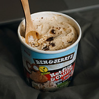 Homemade Ice Cream vs Shop Bought Ice Cream image 1 jpeg tub of Ben & Jerrys Ice Cream with wooden spoon frosted fusions
