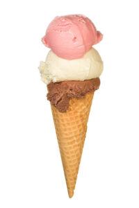 Neopolitan-Ice-Cream-A-Classic-Trio-of-Flavours-image-9-ice-cream-cone-with-neapolitan-ice-cream-scoops-chocolate-vanilla-and-strawberry-white-background-frosted-fusions