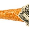 Move-over-Mr-Musk-Ice-Cream-is-The-Next-Big-Thing-featured-image-200x600w-ice-cream-cone-with-dollar-bills-stuffed-into-it-landscape-frosted-fusions