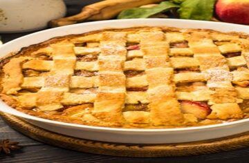 Spiced-Apple-Homemade-Ice-Cream-A-Twist-on-a-Classic-Pie-Favourite-featured-image-200x600w-latticed-apple-pie-with-fresh-apples-and-cinnamon-sticks-scattered-frosted-fusions