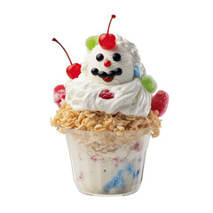 Kid-Friendly-Christmas-Ice-Cream-Recipes-image-13-snowman-ice-cream-with-sprinkles-for-decorations-frosted-fusions