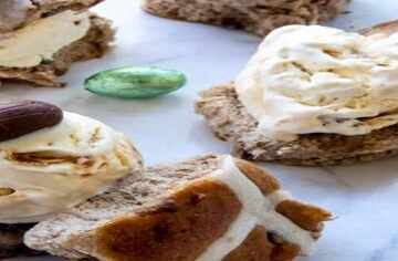 Easter-Treats-Reinvented-Hot-Cross-Buns-And-Homemade-Ice-Cream-featured-image-200x650w-hot-cross-buns-with-ice-cream-and-easter-eggs-scattered-frosted-fusions