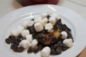 Easy Homemade Cookie Dough Ice Cream Recipe image 13 marshmallows choc chips and toppings Frosted Fusions