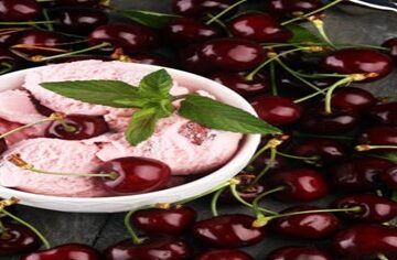 Homemade-Cherry-Ice-Cream-Recipes-featured-image-200x620w-cherry-ice-cream-with-fresh-cherries-scatted-around-and-an-ice-cream-scoop-frosted-fusions