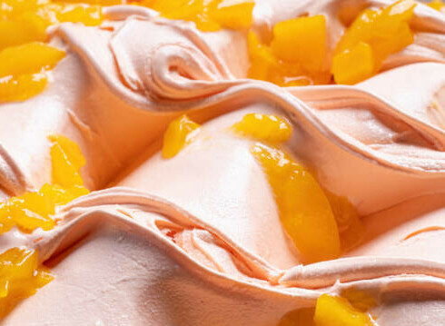 Homemade Ice Cream Hacks You Need To Know image 1 creamy icecream with mango coulis swirled through it frosted fusions