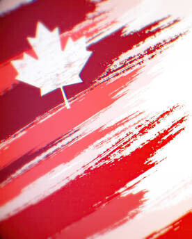 Tiger Tail Ice Cream The Sweet And Bold Canadian Classic image 4  partial flag of canada with red and iconic maple leaf frosted fusions