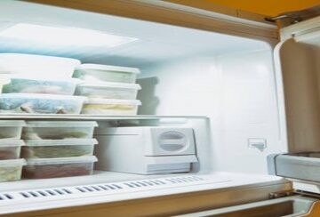 How-Long-Does-Homemade-Ice-Cream-Last-In-Your-Freezer-featured-image-207x620w-several-food-storage-containers-stacked-in-an-open-freezer-frosted-fusions