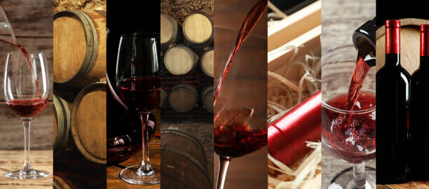 Homemade Sangria Ice Cream A Taste Of Spain image 4 glasses bottles and casks of red wine frosted fusions