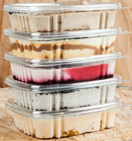 Ice Cream Storage Solutions - Essential Tips To Keep Your Homemade Ice Cream Fresh! image 3 stack of ice cream containers filled with ice cream frosted fusions