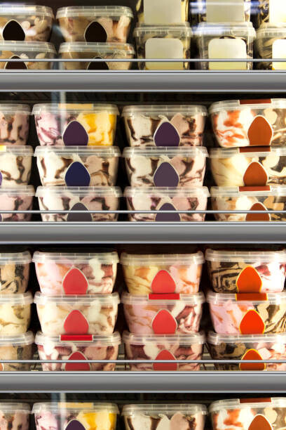 Ice Cream Storage Solutions - Essential Tips To Keep Your Homemade Ice Cream Fresh! image 5 stacked ice cream containers frosted fusions