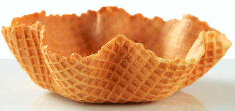 Ice Cream Waffle Cones For Every Diet From Gluten-Sensitive To Dairy Substitutes image 2 waffle bowls white background frosted fusions