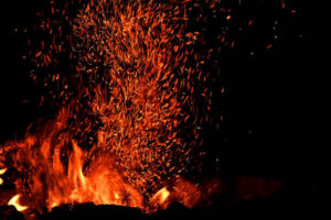 Churn-baby-churn-homemade-ice-cream-recipes-to-remember-remember-image-5-large-roaring-bonfire-with-sparks-frosted-fusions