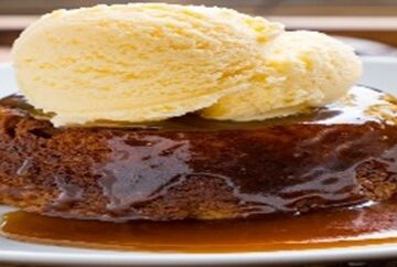 How-To-Pair-Ice-Cream-With-Classic-Christmas-Desserts-featured-image-280x1000w-sticky-toffee-pudding-with-caramel-sauce-and-a-scoop-of-vanilla-ice-cream-frosted-fusions