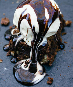 homemade-chocolate-brownie-ice-cream-recipe-image-7-chocolate-brownie-topped-with-a-scoop-of-vanilla-ice-cream-with-hot-fudge-sauce-oozing-frosted-fusions
