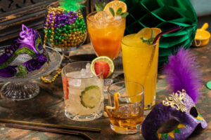 5-Creole-Cajun-Inspired-Ice-Cream-Recipes-To-Jazz-Up-Your-Mardi-Gras-image-9-mardi-gras-colours-with-a-selection-of-beverages-Frosted-fusions