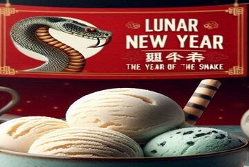 Celebrating-Chinese-New-Year-With-Lucky-Ice-Cream-Flavours-featured-image-637x1920w-banner-with-Lunar-New-Year-and-snake-with-bowl-of-ice-cream-and-red-lanterns-Frosted-Fusions
