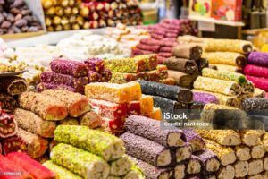 Turkish-Delight-Ice-Cream-–-A-Frozen-Twist-On-A-Classic-Treat-image-6-selection-of-different-types-of-lokum-on-market-stall-Frosted-Fusions