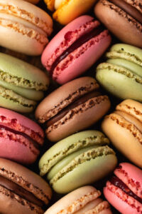 homemade-macaron-ice-cream-recipes-and-ideas image 1 stack of pretty pastel coloured macarons Frosted Fusions