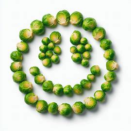 Brussels Sprout Ice Cream – The Next Gourmet Sensation image 4 Smiley face made with Brussels Sprouts Frosted Fusions