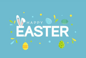 Easy No-Churn Easter Ice Creams – Festive Fun For All Ages image 6 Happy Easter sign with Easter bunny and eggs Frosted Fusions