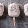 Frozen Yoghurt Lollies For Easter – A Lighter, Healthier Treat featured image 207x620w line of frozen yoghurt lollies lightly decorated dark marble background Frosted Fusions
