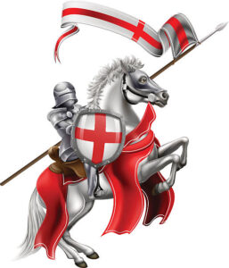 Homemade-Eton-Mess-Inspired-Ice-Cream-To-Celebrate-St-Georges-Day-image-4 St George on horse back with English Flag-dessert-Frosted-Fusions