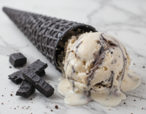 National Liquorice Day – Meets A Bold, Homemade Ice Cream image 8 bowl of liquorice with pieces of liquorice and black liquorice ice cream waffle cones Frosted Fusions