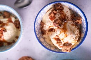 Sticky Toffee Pudding Ice Cream – A Delicious Fusion Of Flavours image 3 sticky toffee pudding ice cream with chunks of sticky toffee pudding Frosted Fusions