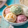 Summertime, And The Ice Cream Is Easy – It’s Ice Cream Time featured Image 637x1920w bowl of scoops of ice cream with sunglasses and summer hat Frosted Fusions