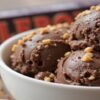 Tribute To Dark Chocolate Toblerone – Make Your Own Homemade Ice Cream Version featured image 2 637x1920w dark chocolate Toblerone with a bow of chocooate and nougat ice cream Frosted Fusions
