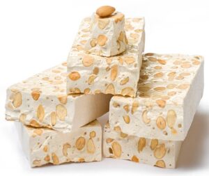 Tribute To Dark Chocolate Toblerone – Make Your Own Homemade Ice Cream Version image 5 stack of nougat white background Frosted Fusions
