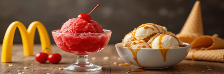 McDonalds-New-Menu-Is-Here-—-But-Can-The-McFlurry-Machine-Handle-It-featured-image-637x1920w-mcdonalds-golden-arches-with-a-cherry-lemonade-sorbet-and-biscoff-ice-cream-Frosted-Fusions