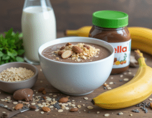 Nutellas-Gone-Vegan-–-Try-Our-Healthy-Easy-Recipes-That-Youll-Love-Image-4 tray of Vegan Nutella bites with a jar of vegan nutella to the side Frosted-Fusions