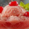 Shirley Temple Sorbet – A Classic Mocktail Summer Dessert featured image 637x1920w Shirley Temple cocktail sorbet topped with maraschino cherries Frosted Fusions