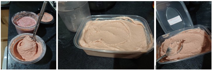 The-Monthly-Scoop-–-July-2025-Image-6-In-the-kitchen-Rhubarb-ice-cream-in-ninja-tub-and-ice-cream-container-collage