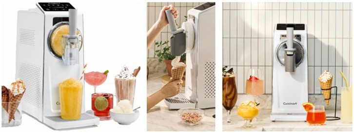 Cuisinarts-Frost-Fusion-Ice-Cream-Maker-In-Action-A-Detailed-Review-image-Featured-Image-Frost-Fusion-6in1-soft-serve-Front-view-with-frozen-desserts-Frosted-Fusions