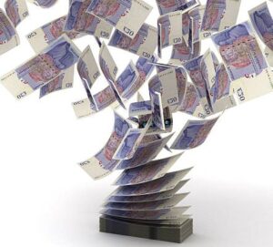 Summer Holidays Day 2 Mum, I’m Bored! Fun Ice Cream Ideas For Kids image 8 pile of UK £20 notes blowing away Frosted Fusions